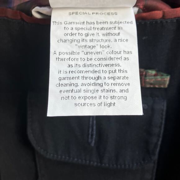 Kroon Blazer Jacket 42 R Black Sting Wash Two Button Cotton Careerwear Preppy - Picture 15 of 16